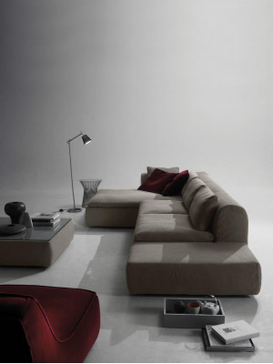 Hoekbank Bank Bekleding Bankstellen Bank L-Vorm Meubels Grijs Bankstellen Leer