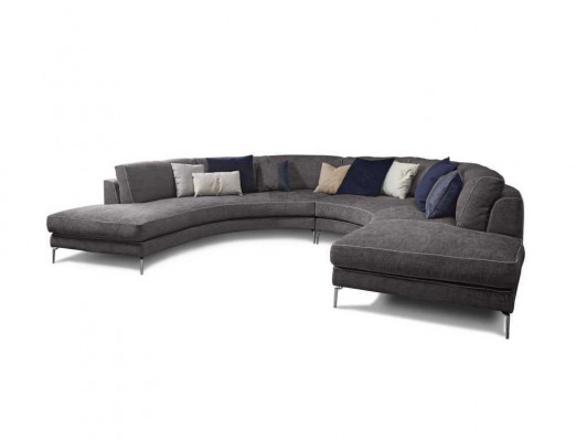 Ronde luxe hoekbank hoekbank bekleding meubels sofa