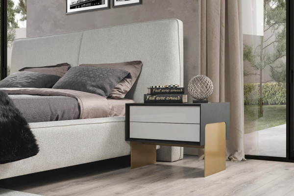 Slaapkamer set Bed 2x Nachtkastjes Kledingkast Luxe nieuw 4-delig Hout