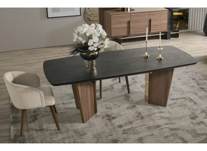 Tafel 6x Stoelen 7-delig Eetkamer Houten Eettafel Eetkamerset Groep Nieuw Ontwerp