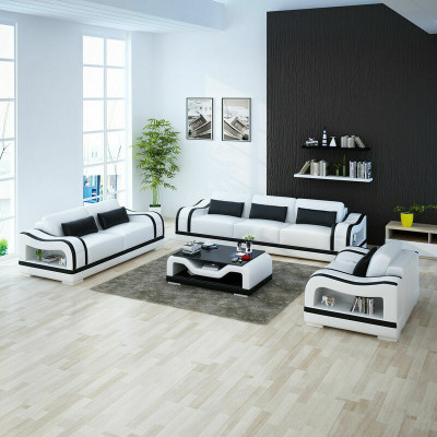 Leren bank bank woonlandschap 3+2+1 zits set modern ontwerp bankstel G8030D