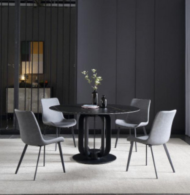Luxe tafels Ronde tafel Ronde design Roestvrijstalen meubels Eetkamer Eettafels Nieuw