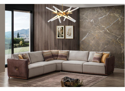 Luxe hoekbank banken L-vorm Grote bank Hoek woonkamer Polyester Modern Stof Nieuw