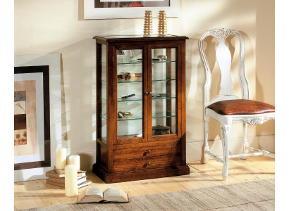 Woonkamermeubels Massief Houten Vitrines Glazen Kast Eiken Sideboard Vitrine