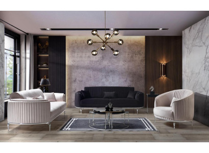Bankstel Set 3-Zits Luxe Modern Set Woonkamer Meubels Textiel Bankstel