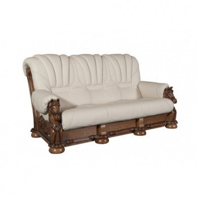 Woonkamer bankstel bank bekleding zitbank lederen hout 3+2 set  Woonkamerbank stoffering zitbank leder hout 3+2 set