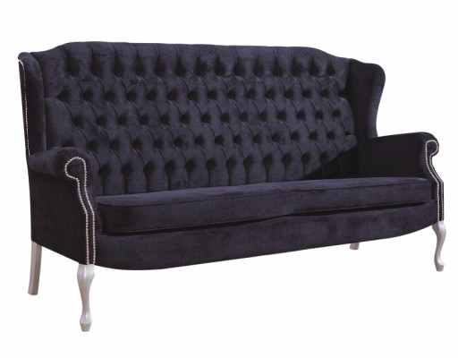 Klassieke Chesterfield bankstel 3+2 zitsbank bank gestoffeerde fluwelen textiel