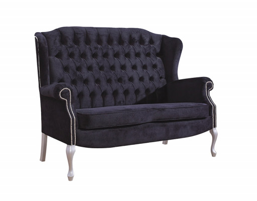 Klassieke Chesterfield bankstel 3+2 zitsbank bank gestoffeerde fluwelen textiel