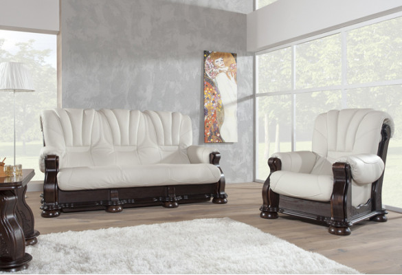 Sofaset 3+1+1 zits klassieke woonlandschap banken gestoffeerde banken nieuw