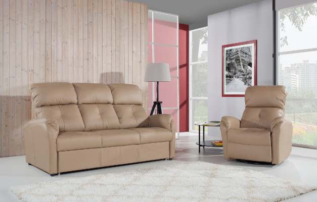 Sofagarnituur 3+1+1-zits set Designbankstellen Bekleding Bankstellen Relaxleer