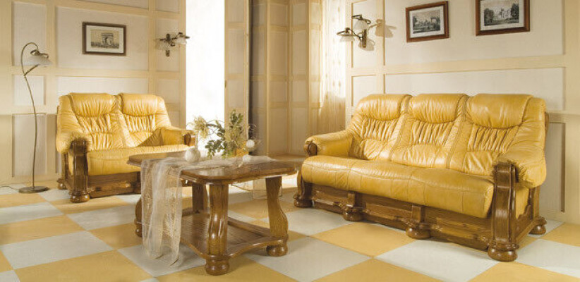 Sofaset 3+2+2 zits Klassieke woonlandschap Bankstellen Banken Bekleding Nieuw