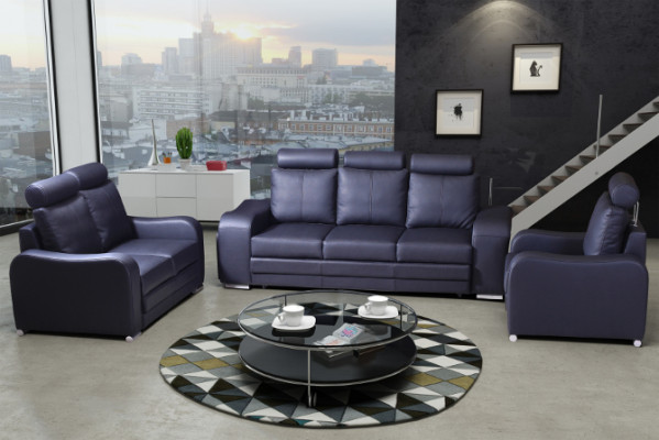 Sofa set 3+1 zits set design bankstellen gestoffeerde banken leer relax