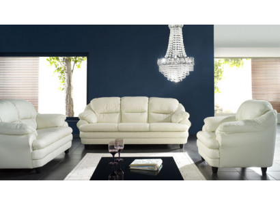 Sofaset 3+1 zits set Design banken Bekleding Decor Bankstellen Leer Relax
