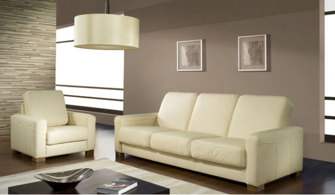 Bankstel Moderne 3+1 Zits Set Design Bankstellen Gestoffeerde Banken Leer