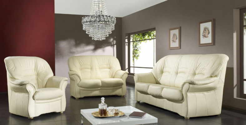 Bankstel 3-zits Designbanken bekledingbanken Lederen relax Decoratieve moderne zitplaatsen