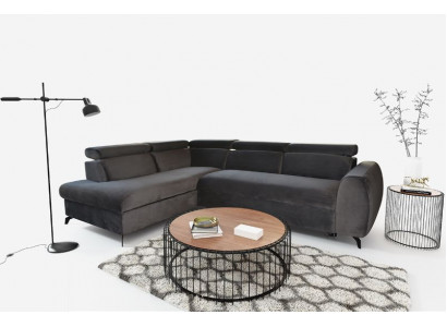 Bank hoekbank woonlandschap L-vorm designbank luxe hoekbanken stoffen bank textiel