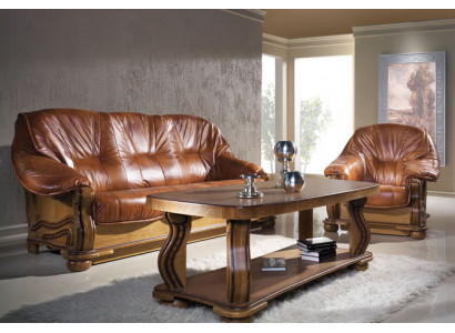 Klassieke driezits bank Nieuwe gestoffeerde bank 3-zits bank Leer sofa