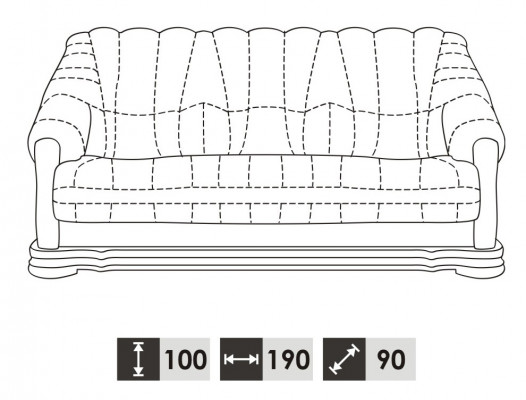 Sofa set 3+1 zits klassieke bank woonlandschap gestoffeerde banken
