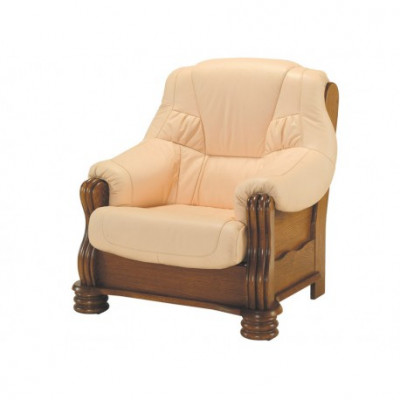 Klassieke leren fauteuil 1-zitsbank bank bank bekleding één persoon 1e nieuw televisie