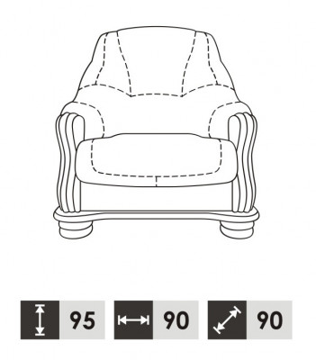 Klassieke leren fauteuil 1-zitsbank bank bank bekleding één persoon 1e nieuw televisie