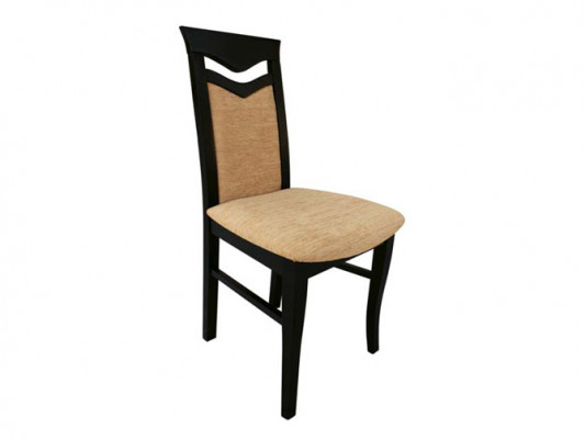 Design Set 6x Stoelen Stoel Hout Textiel Bekleding Stoelen Restaurant Eetkamer Stof