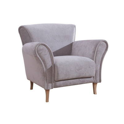 Fauteuil Stoel Fluweel Lila Relax Loungestoel Zacht Woonkamer TV Bank Bank