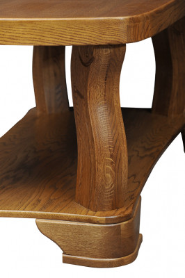 Handgemaakt echt houten bijzettafels voor sofa's in klassieke stijl voor de woonkamer.