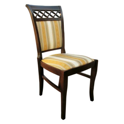 Design Set 4x Stoelstoel Hout Textiel Bekleed Stoelen Horeca Stof Nieuw Eetkamer