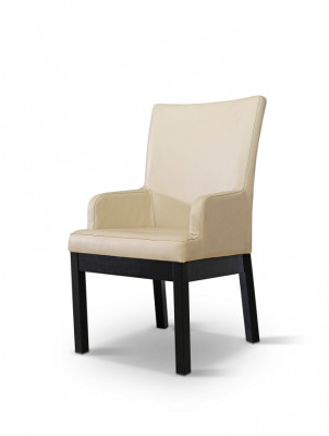 Ontwerp Fauteuil Bekledingsset 2x Stoel Hout 100% Leder Stoelen Horeca Eetkamer
