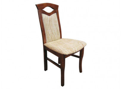 Stel 4x stoelen stoel ontwerp hout textiel gestoffeerd stoelen restaurant eetkamer stof