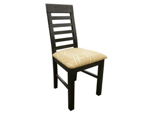 Stel 2x fauteuilstoel ontwerp hout stof gestoffeerde eetkamerstoelen textiel horeca