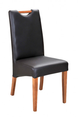 Fauteuil Ontwerp Stoel Hout Leer Bekleding Eetkamer Lederen Horeca Stoel