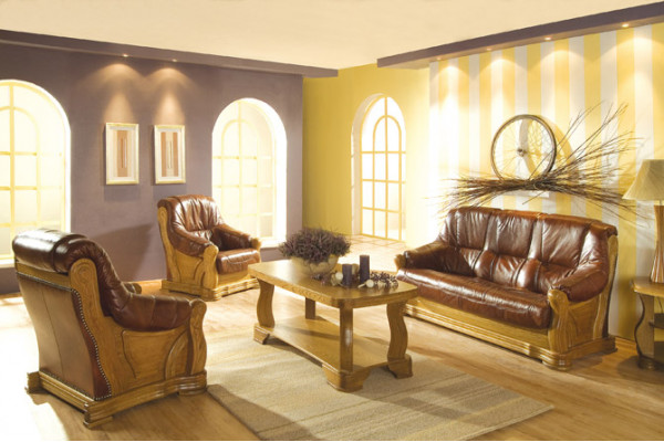 Bankstel 3+2-zits klassieke woonbank bankstellen gestoffeerd nieuw