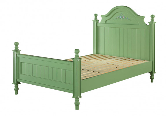 Groen bed Klassieke bedden Landhuis tweepersoonsbed Hotel luxe slaapkamer Nieuw