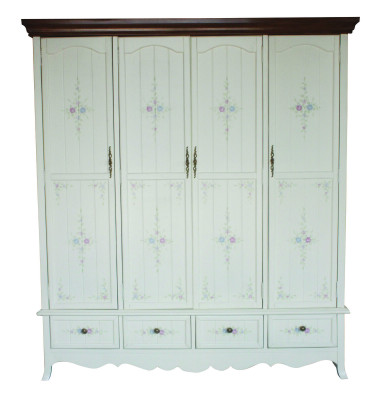 Rurale kledingkast Kast Plank Kasten 198cm Garderobe Massief houten meubelen
