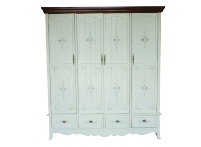 Rurale kledingkast Kast Plank Kasten 198cm Garderobe Massief houten meubelen