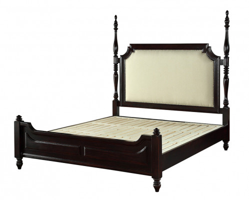 Bed Bekleding Landhuis Luxe Tweepersoons Hotelbedden Slaapkamer Hout
