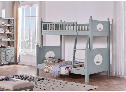Luxe stapelbed kinderbedden hoogslapers hoog bed verdieping klassiek meubilair nieuw