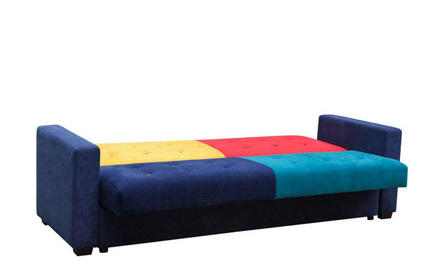Slaapbank Stof Bankstel Textiel Zitgroep Bedfunctie 3 Zits Nieuw