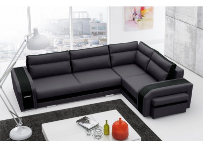 Slaapbank Design slaapbank met bedfunctie + opbergruimte Hoekbank Bank (Nieuw)
