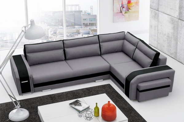 Slaapbank Design slaapbank met bedfunctie + opbergruimte Hoekbank Bank (Nieuw)