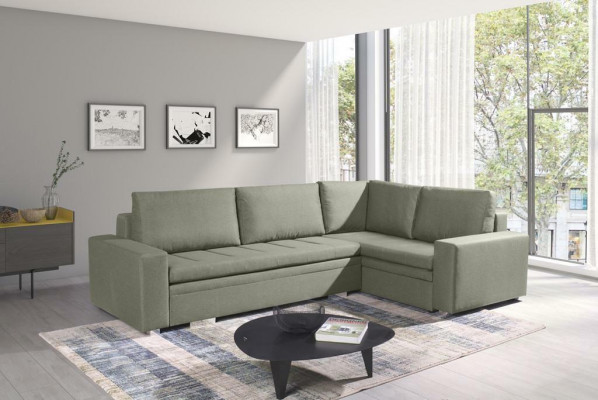 Moderne hoekbank woonkamer textiel stof slaapbank bank woonlandschap bekleding