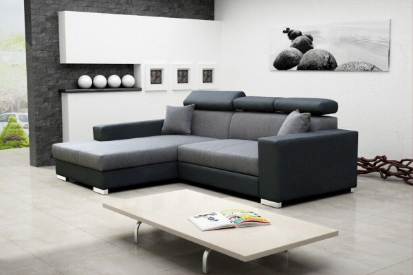 Slaapbank hoekbank bankbed-functie bekleding hoekbank bankstellen slaapfunctie