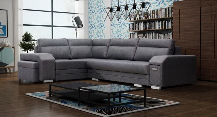 Woonlandschap hoekbank opbergdoos slaapbank bank gestoffeerde bank hoekbanken bank