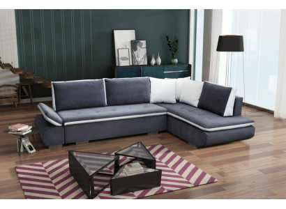 Slaapbanken Bank Bank Hoekbanken Set Bekleding Hoek Stof Nieuw Woonlandschap