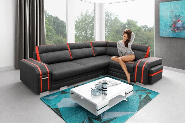 Zitbank Loungesofa Bank Zitgroep Woonkamer Kussens Bank Hoekbank