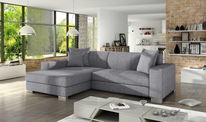 Slaapbank Hoekbank Bank Bedfunctie Bekleed Hoek Garnituur Nieuw Slaapfunctie