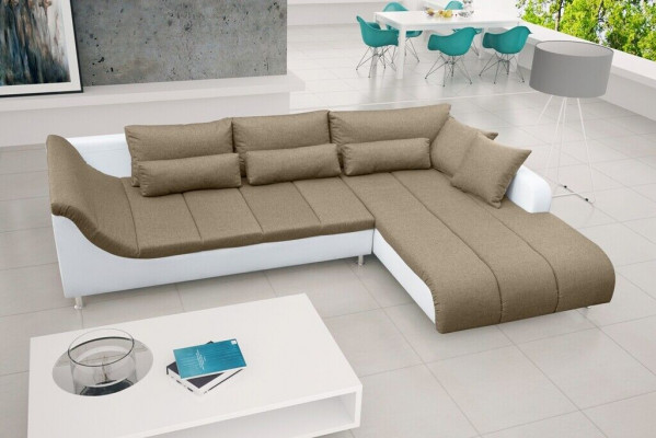 Slaapbank hoekbank bank bedfunctie bekleding hoek slaapfunctie nieuwe set