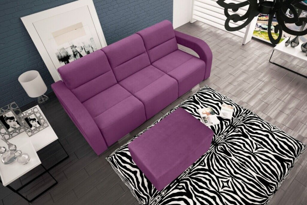 3-zits luxe bank bankstel blauw woonkamer kantoor meubels