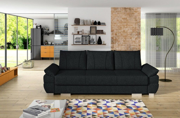 Designer 3-zits bank bank gestoffeerde banken banken 3-zits textiel slaapbank bed